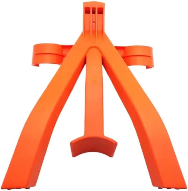 Universal Motorcycle Fork Brace Plug-in Side Stand Support Multi Bracket Protector Kickstand for ATV UTV Motocross(Orange)