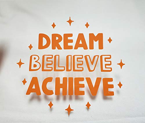 Guangyintong Htv Heat Transfer Vinyl Rolls 12" X 5Ft - Iron On Vinyl Easy To Cut &Weed, Glossy Surface (Orange K7) #TOP4