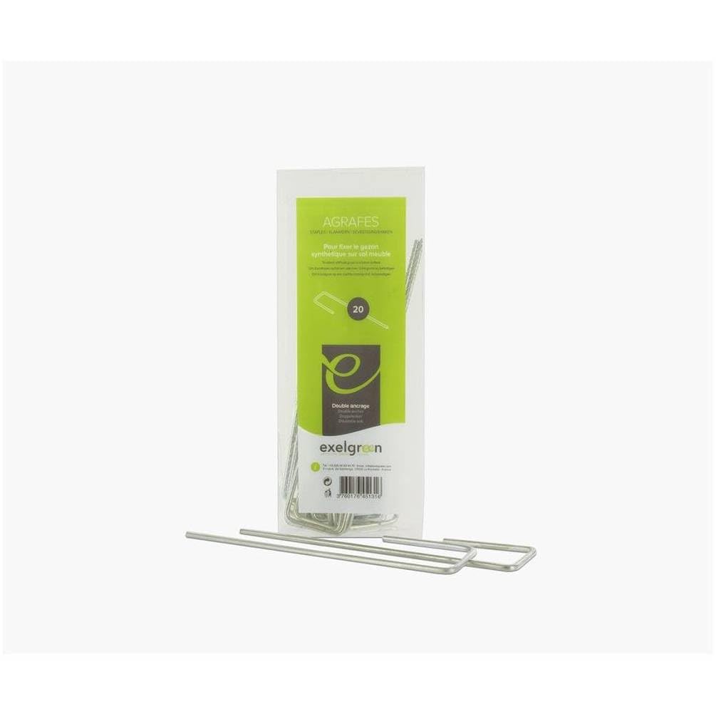 20.000 punti metallici S-32 zincati, 12.3x32x1.4x1.6 mm, D-Work