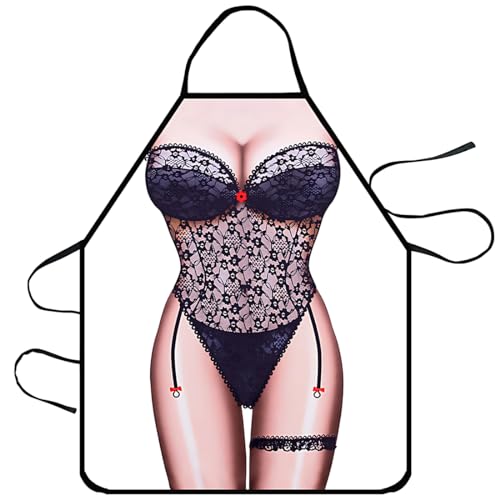 NHQZ Delantal de cocina Hombres y mujeres Divertido, delantal personalizado Delantal de cocina para hombres Delantal personalizado, delantal divertido para hombres C