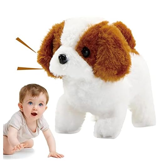 Talking Toy Dog, Plysch interaktiv hund, Elektroniska uppstoppade hundvalpar, smarta elektriska leksaker för barn, skällande, viftande svans Hongyan