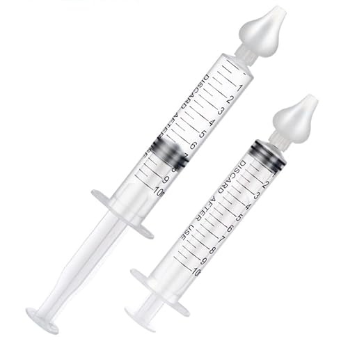 Aspirador Nasal Bebé 10ML, lavado nasal, Irrigador nasal profesional para bebés reutilizable, Limpiador de nariz portátil con punta de succión nasal de silicona, saca mocos para bebes Cover