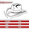 WickedFun Brown Leather Look Cowboy Hat for Men and Women – Unisex Adult Texan Cowgirl Hat Fancy Dress Party Accessory #1