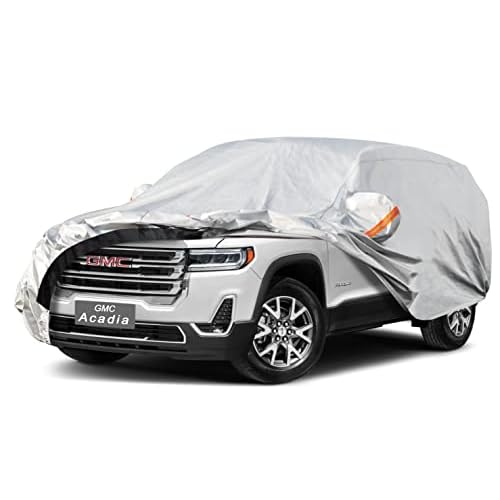 6 Layers SUV Car Cover Custom Fit GMC Acadia (2016-2025) Waterproof All Weather, Heavy Duty Outdoor Snow Sun Rain Uv Protection (Ships from US Warehouse, Delivery 3-8 Days) 6 Layer-inner cot