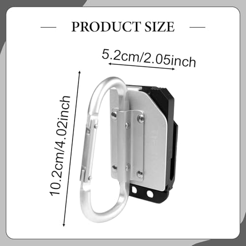 Clip porte-outils robuste avec crochet de ceinture compact pour réparateur - 4