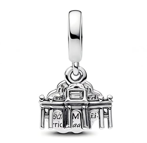 Image of ARTCHARM 925 Sterling Silver Airplane Pendant, Statue of Liberty, Lighthouse, Colosseum, Souvenir, Valentine's Day Gift for Lovers /Friends /Mothers /Travelers