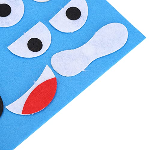 Brinquedos de quebra-cabeça de expressões faciais, brinquedos de quebra-cabeça de feltro de algodão