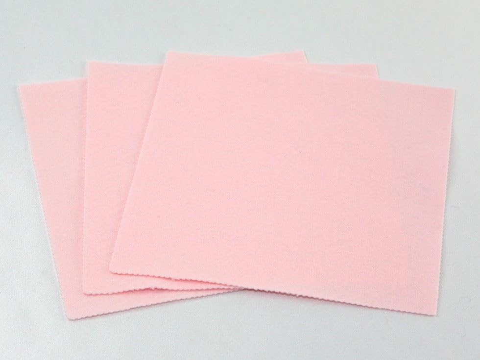 Minerva Hojas de tela de fieltro autoadhesivas de 45,7 cm (paquete económico) para fabricación de juguetes, manualidades, manualidades y bricolaje, color rosa, paquete de 50 unidades
