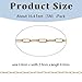 16.4 Feet Necklace Chains for Jewelry Making, Gold Plated Stainless Steel Chains Bulk for DIY Necklace Bracelet Pendant Supplies