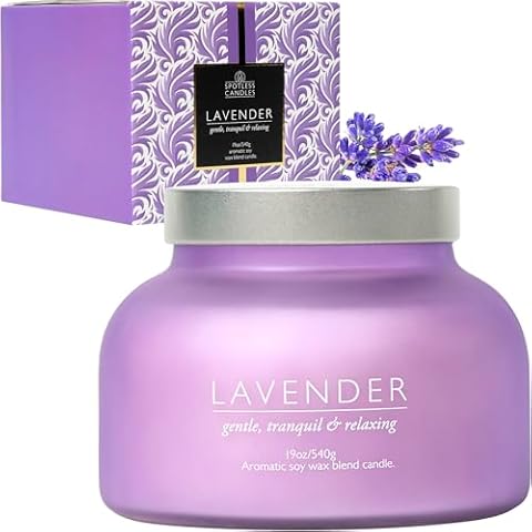 Luxury Lavender Scented Candle Gift Box Cover