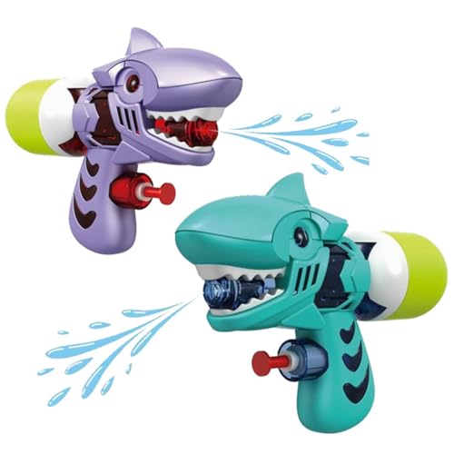 Image of Storio Cute Cartoon Shark | Holi Pichkari Water Gun Toy for Kids|Pressure Mechanism Ideal Outdoor Toy for Pool & Beach Fun