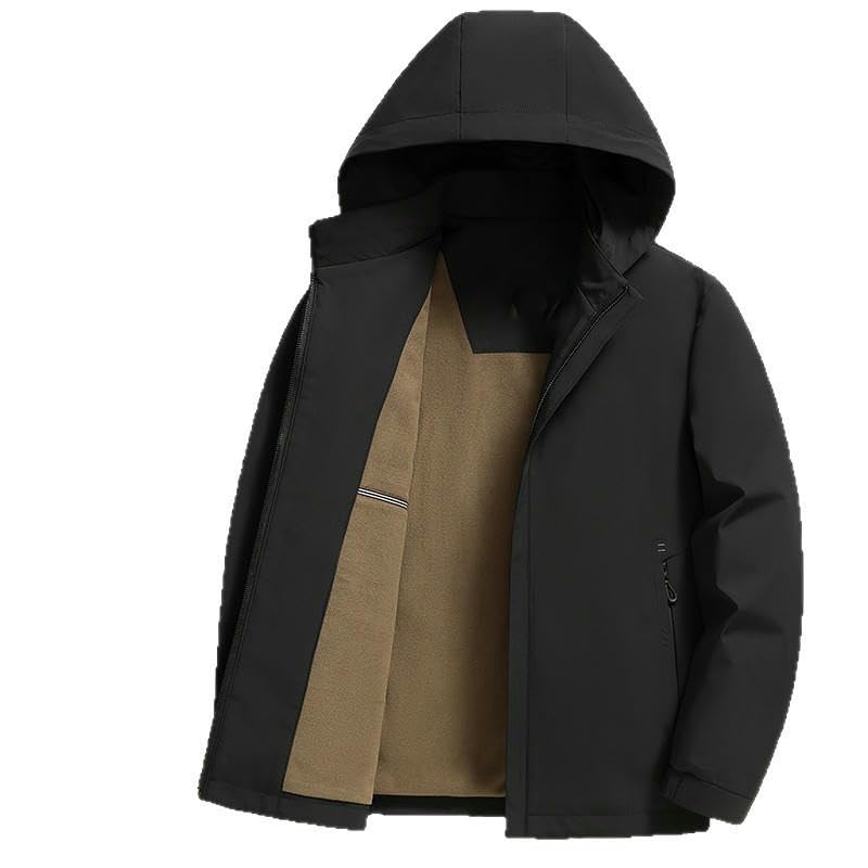 Chaqueta acolchada hombre invierno con capucha muy cómoda 5