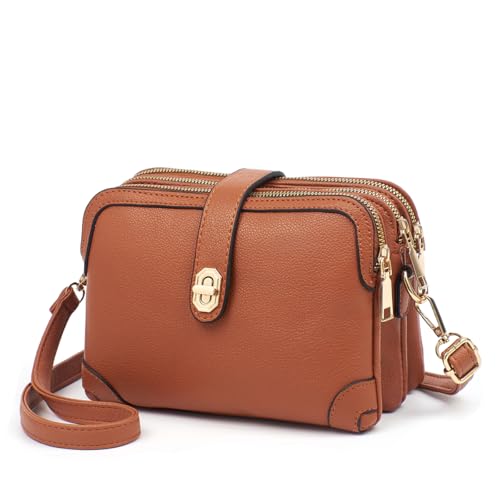 Image of Xiaoyu Small Crossbody Bags for Women Fashion Cell Phone Purse Ladies Multiple Pockets Shoulder Handbags Lightweight Wallet