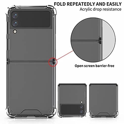 Aikukiki Clear Case For Galaxy Z Flip 3,Z Flip 3 5G Case,Ultra Thin Crystal Soft Tpu Rubber Scratch Resistant Anti-Slip Phone Case For Samsung Galaxy Z Flip 3 5G,2021 (Clear) #TOP4