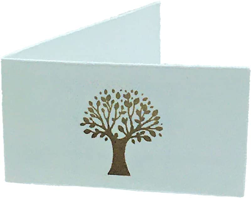 LE GEMME DI VENEZIA Bigliettini Albero della Vita Matrimonio Sposi Comunione Battesimo con Stampa Spedizione Omaggio per Bomboniera (Pezzi 200)