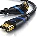 Produktbild CSL - 8K HDMI Kabel 2.1 abgewinkelt 90° - Winkelstecker 90 Grad - 8 K @ 60 Hz mit DSC - 7680 x 4320-3m (Meter) - HDMI 2.1 2.0a 2.0b - 3D - UHD II - Dynamic HDR-10+ - eARC - VRR - Dolby Vision