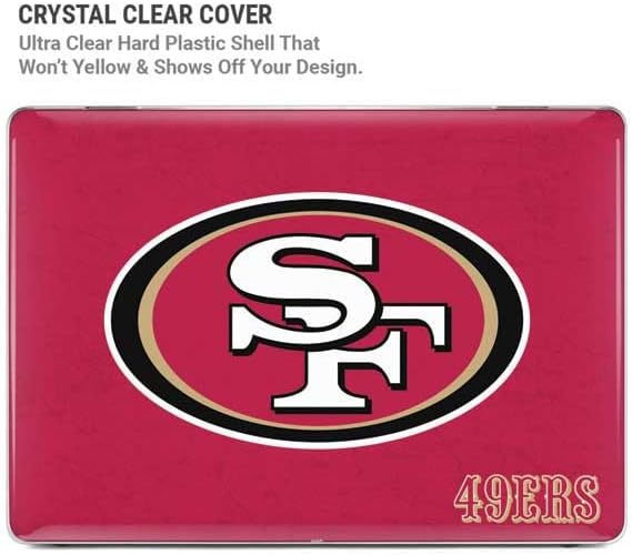Skinit Laptop Case Plus Skin Compatible with MacBook Air 15in (2023) - Officially Licensed NFL San Francisco 49ers Distressed Design
