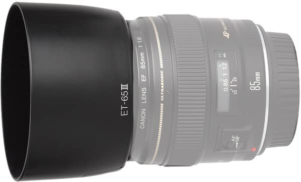 Image of FND Camera Lens Hood Replacement for Canon Camera Lens, Bayonet Mount, Made ABS (Canon EF 85mm f /1.8 USM)