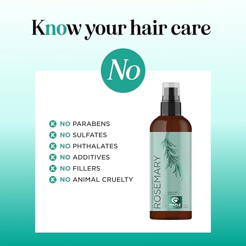 Spray de Agua de Romero para Cabello y Cuero Cabelludo 4 Fl Oz miniatura 3