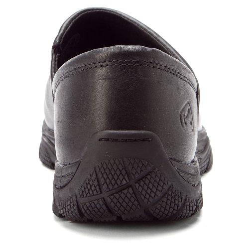 KEEN Utility Men's PTC Slip On 2 Low Height No Lace Chef Food Service Shoe, Black/Black, 12 Medium US
