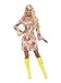 Produktbild Smiffys 45520M - Damen Blumen Hippie Kostüm, Kleid, Haarband und Medaillon, Größe: 40-42, mehrfarbig