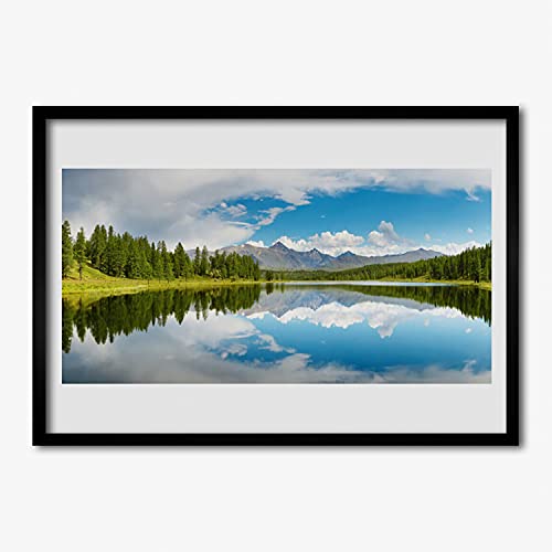 Affiche avec cadre paysage de montagne pour sublimer votre déco de salon