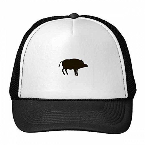 DIYthinker Negro Jabalí Representación Animal Linda Gorros Gorra de béisbol de Malla de Nylon Sombrero Fresco niños del Casquillo del Sombrero Ajustable Regalo de los niños