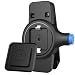 MoKo Cell Phone Belt Clip, Universal Holster with Belt Clip for Cell Phones & Cases, Fits iPhone X/Xs/Xr/Xs Max, 8/7/6S Plus, 6, 5S, Samsung Galaxy Note 9/8, S9/S8 Plus, S7 Edge, S7, S6 - Black