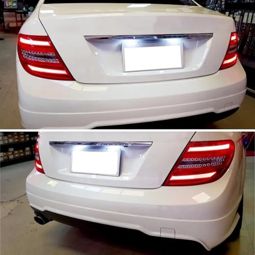 Luz de placa de matrícula de coche con acabado original para Benz W212 4