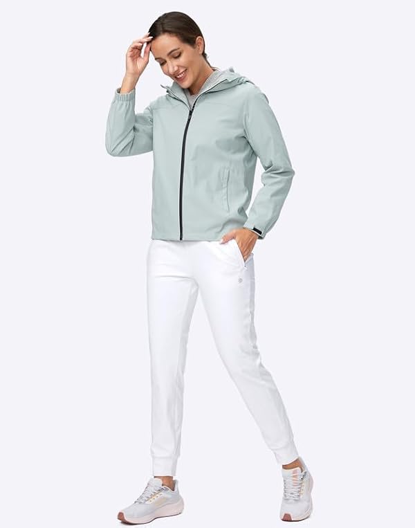 G Gradual Women's Fleece Lined Joggers High Waisted Water Resistant Thermal Winter Sweatpants Running Hiking Pockets(White, S) by G Gradual - Used condition - Image 6