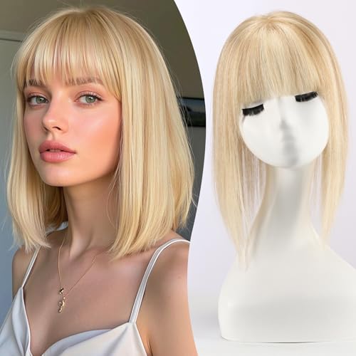 EMMOR Human Hair Toppers for Women with Thinning Hair with