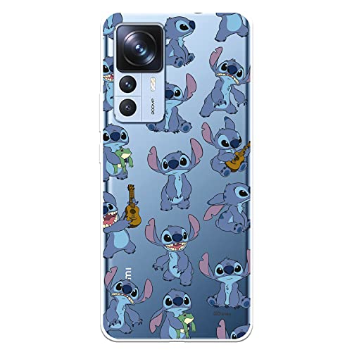 Coque pour Xiaomi 12T - Xiaomi 12T Pro Officiel de Lilo & Stitch Motif Transparent pour protéger votre téléphone portable Xiaomi Silicone Souple avec licence officielle Disney Cover