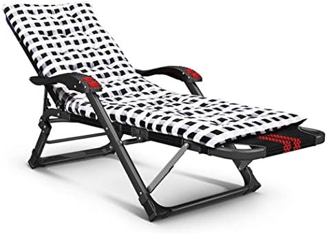 Genérico Conjunto de Muebles de jardín para Exterior: Tumbona Impermeable, Tumbona reclinable Plegable y sillas de Camping. Sillas de Gravedad de Metal para Relajarse en un Hermoso Paisaje.