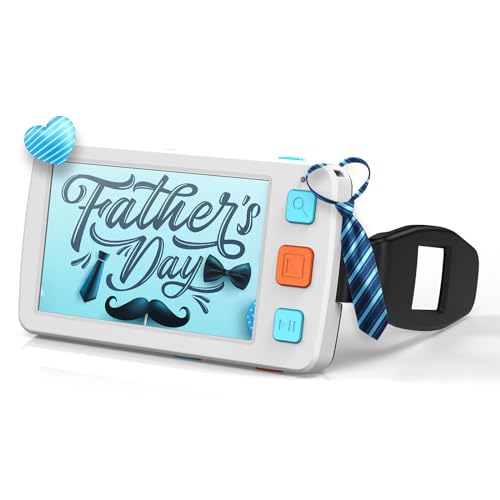 Eyoyo Portable Digital Magnifier Electronic Reading Aid 5.0 inch w/Foldable Handle for Low Vision...
