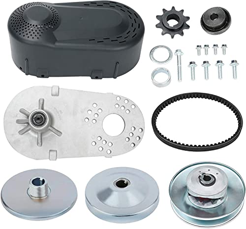 BLACKHORSE-RACING 1 Go Kart Torque Converter CVT Comet Clutch Go Kart Clutch Replaces Comet 219554A 203814A TAV2 30-75 Yerf Dog Manco Mini Bike 10T #40/41 Chain