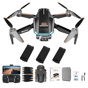 Drones met 4K-camera, GPS 4K-camera voor volwassenen, mini-drone Opvouwbaar 60 min. vliegtijd 5 Ghz WiFi FPV Quadcopter…
