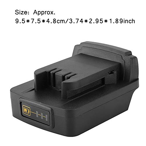 Garsent Akkuadapter für 18 V Li-Ion- für Milwaukee M18, kompatibel mit 18 V BL1830/BL1840/BL1850/BL1860 Li-Ion, für Milwaukee M18
