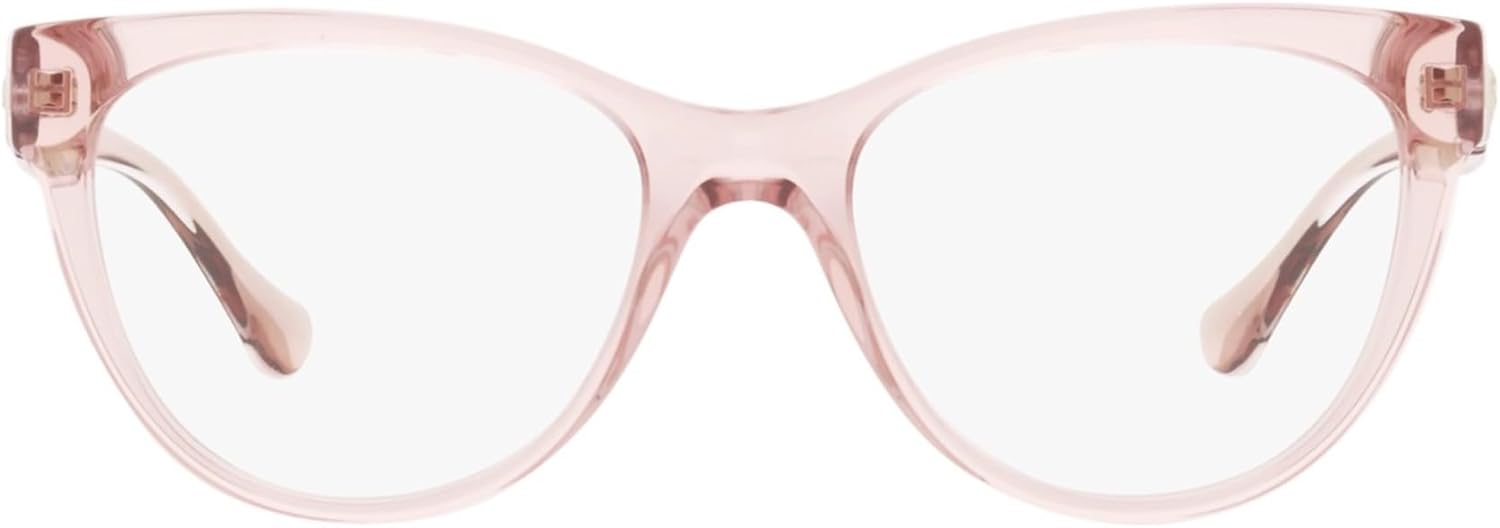 Versace VE3304-5339 Eyeglass Frame TRANSPARENT PINK w/DEMO LENS 53mm - Image 3