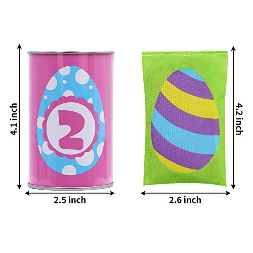 JOYIN 13 Stks Pasen Carnaval Zitzak Toss Knockdown Can Game Set voor Kinderen & Volwassenen Vakantie Outdoor Yard… - Image 5