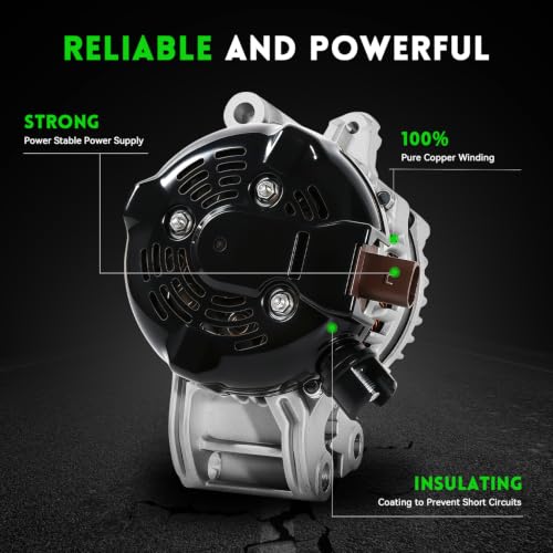 Image of 11636N Alternator 150A Compatible with Ford Escape 2017-2019 L4 1.5L (not 2.0L), Escape 2013-2016 L4 1.6L (not 2.0L), Replace# 104210-2330, CJ5T10300BB, CJ5Z10346D