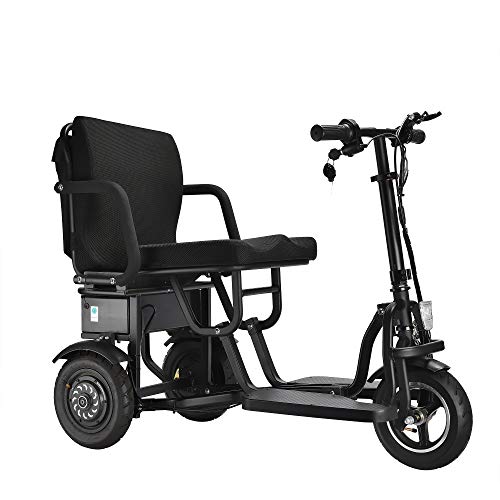 Wisging Scooter Mobility Folding Electric Mobility Scooter 3 Wheel Lightweight Portable Power Travel Scooters - Support 270 Lbs Weight Only 55 Lbs Long Range(15 Mile) #TOP3