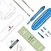 Ear Wax Remover - Ear Cleaner Portable Ear Removal Drop Ear Pick, 3 Different Types Replace Heads W/Bonus Storage Box + Clean Support Bundle Works on Ear Removal Drop(Blue)