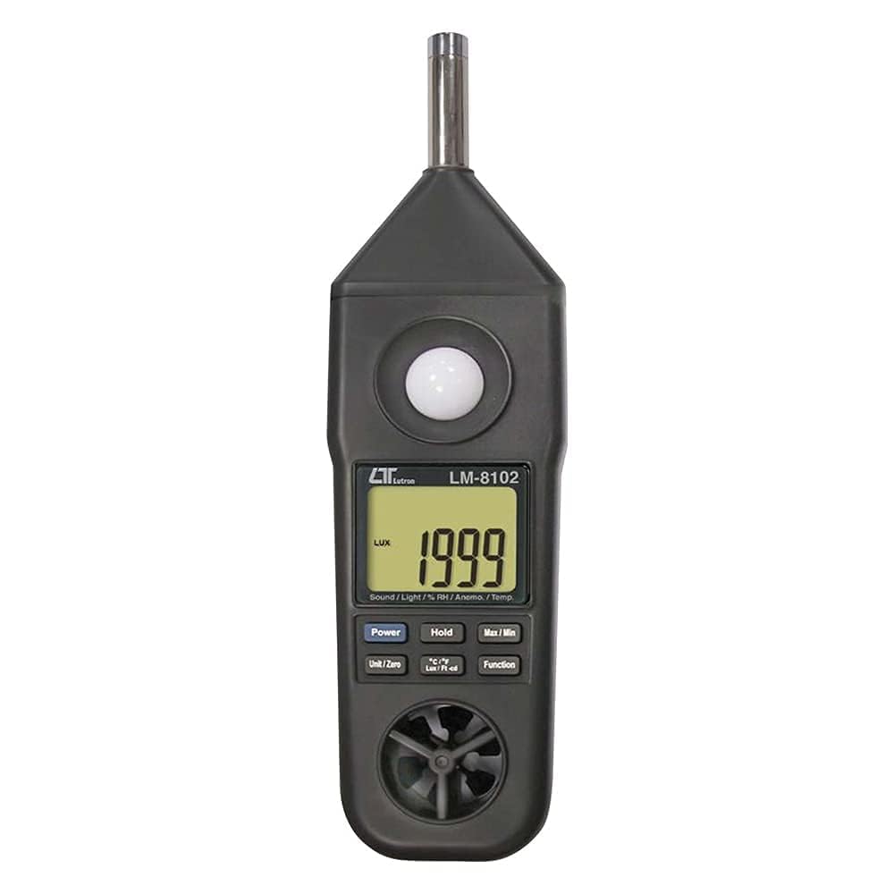 Digital Industrial Anemometer, Temperature and Humidity Meter, Exposure Meter (5 in 1 Meter) with RS 232/USB Option by Model:LM-8102 for Weather Stations & Ventilation Ducts-image-3
