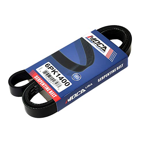 Image of MOCA EPDM 6PK1400 Belt Compatible with 2006-2007 for Mercury Mariner 2.3L & for Mazda Tribute & for Dodge Stratus & for Ford Escape 2.3L