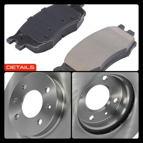 A-Premium 10.08 inch (256mm) Front Vented Brake Rotors and Ceramic Pads Kit by A-premium - Used condition - Image 9