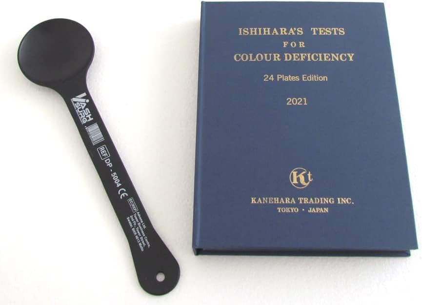 Ishihara color vision book 24 plaques avec cache œil pour test