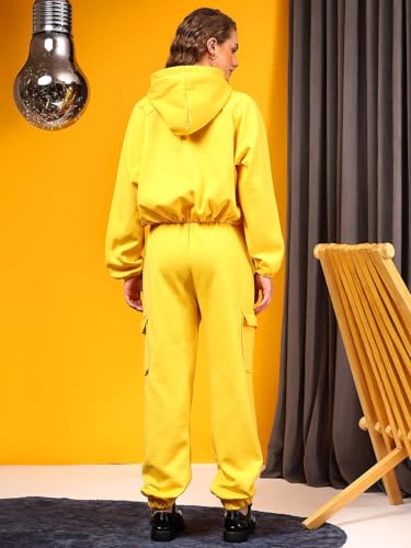 Image of KOTTY Women's Winter Set Wool Nightsuit for Women Soft & Cozy Full Sleeve Pants Set(Yellow,XL) KTTWINTERSET144XL