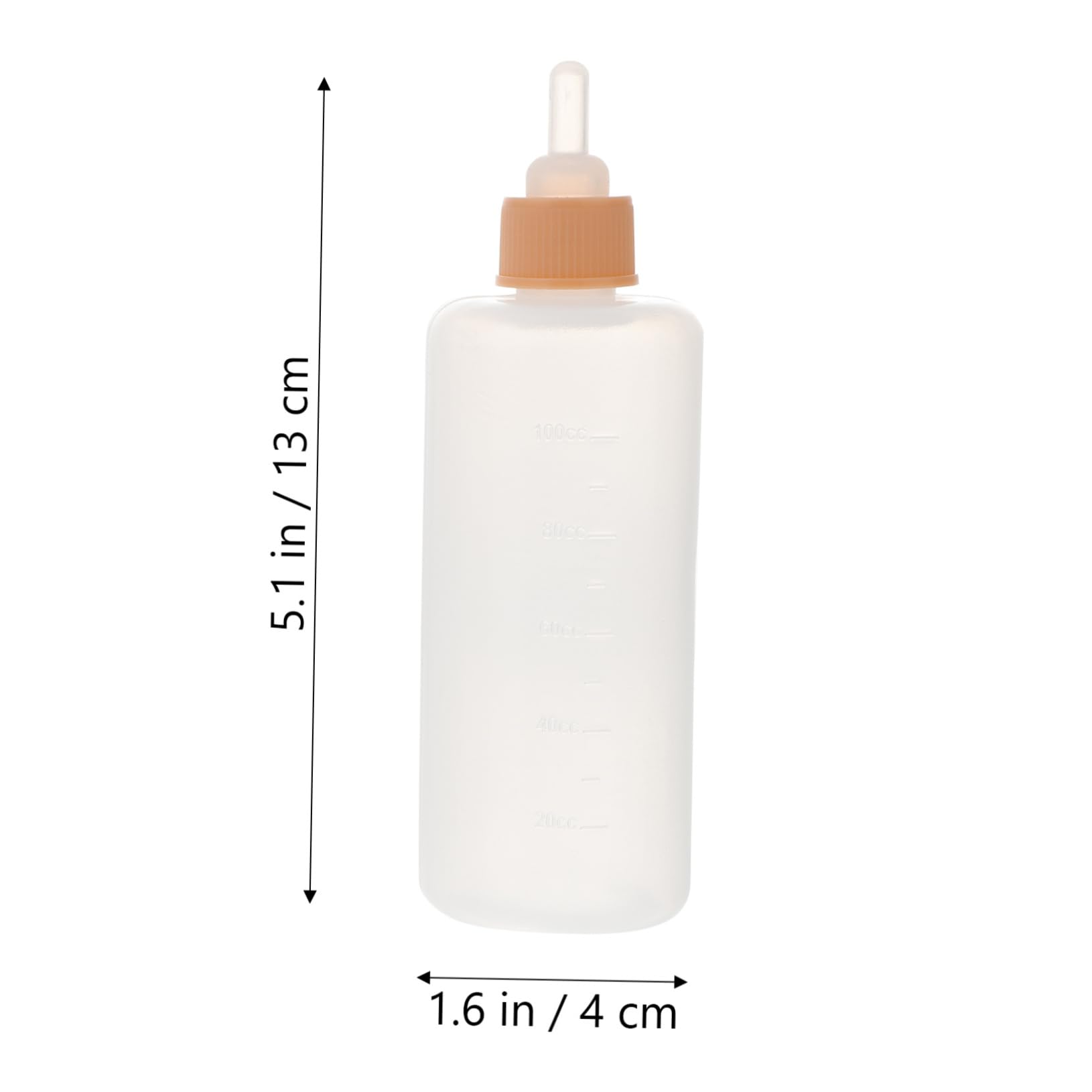 Toddmomy Pet Pacifier Feeder Bottles 4pcs Set Nursing Bottles for Puppies Cats Dogs Silicone Pacifier