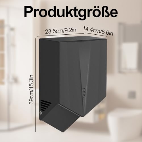HäNdetrockner,Automatischer HäNdetrockner, Kommerzieller Hochgeschwindigkeits-HäNdetrockner, Elektrischer Hochleistungs-Wandtrockner FüR BüRo, Restaurant, Einkaufszentrum, Toiletten Und Badezimmer