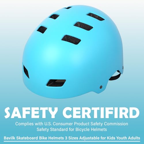 Image of Skateboard Bike Helmet,3 Sizes for Adults Youth Teen Kids Toddler